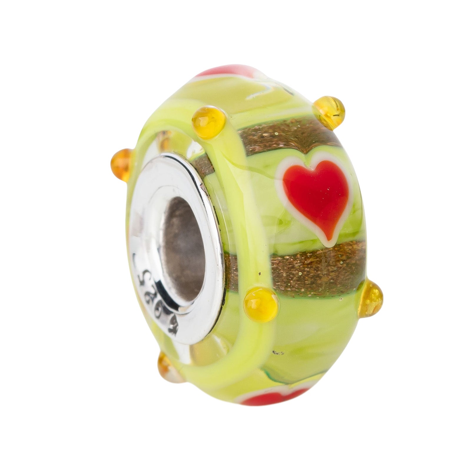 Intriguing Hearts Yellow-Green
