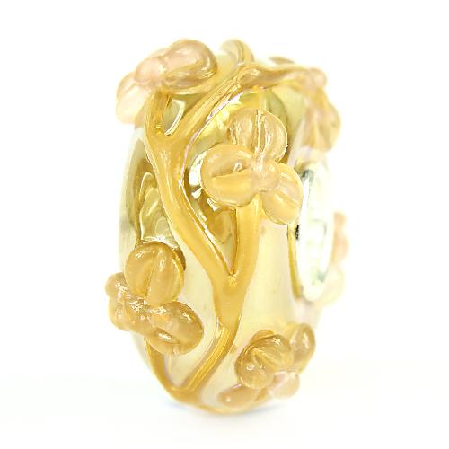 GOLD OIL BABY PINK FLOWERTWIG LE