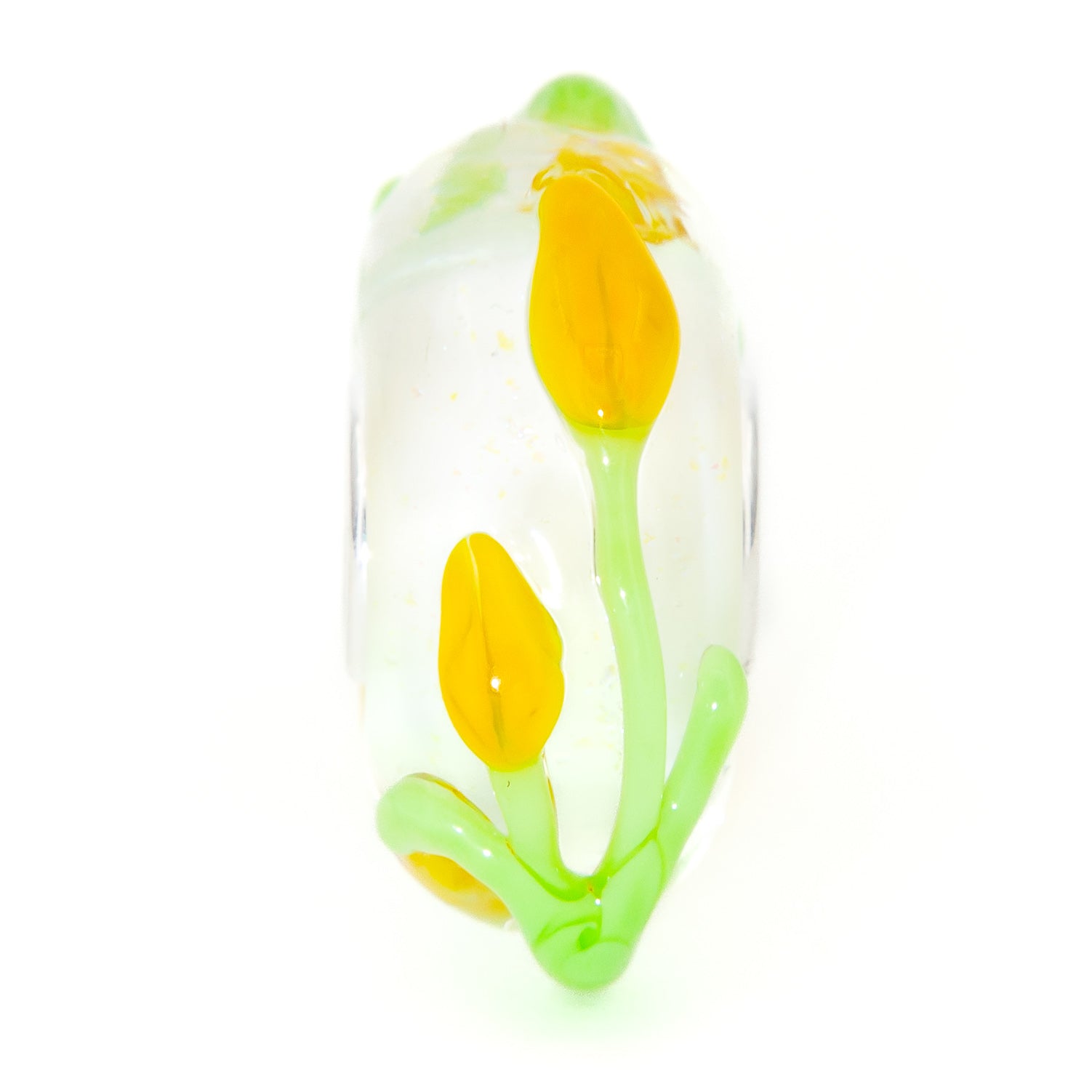 Yellow Tulips Snow Sparkle