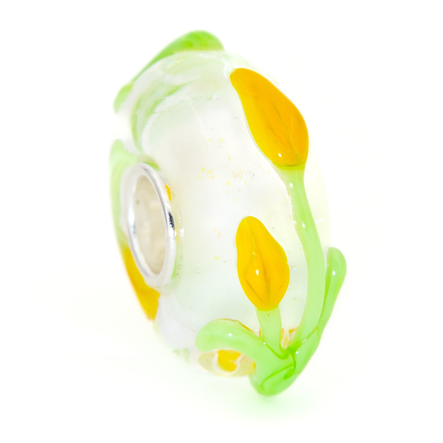Yellow Tulips Snow Sparkle