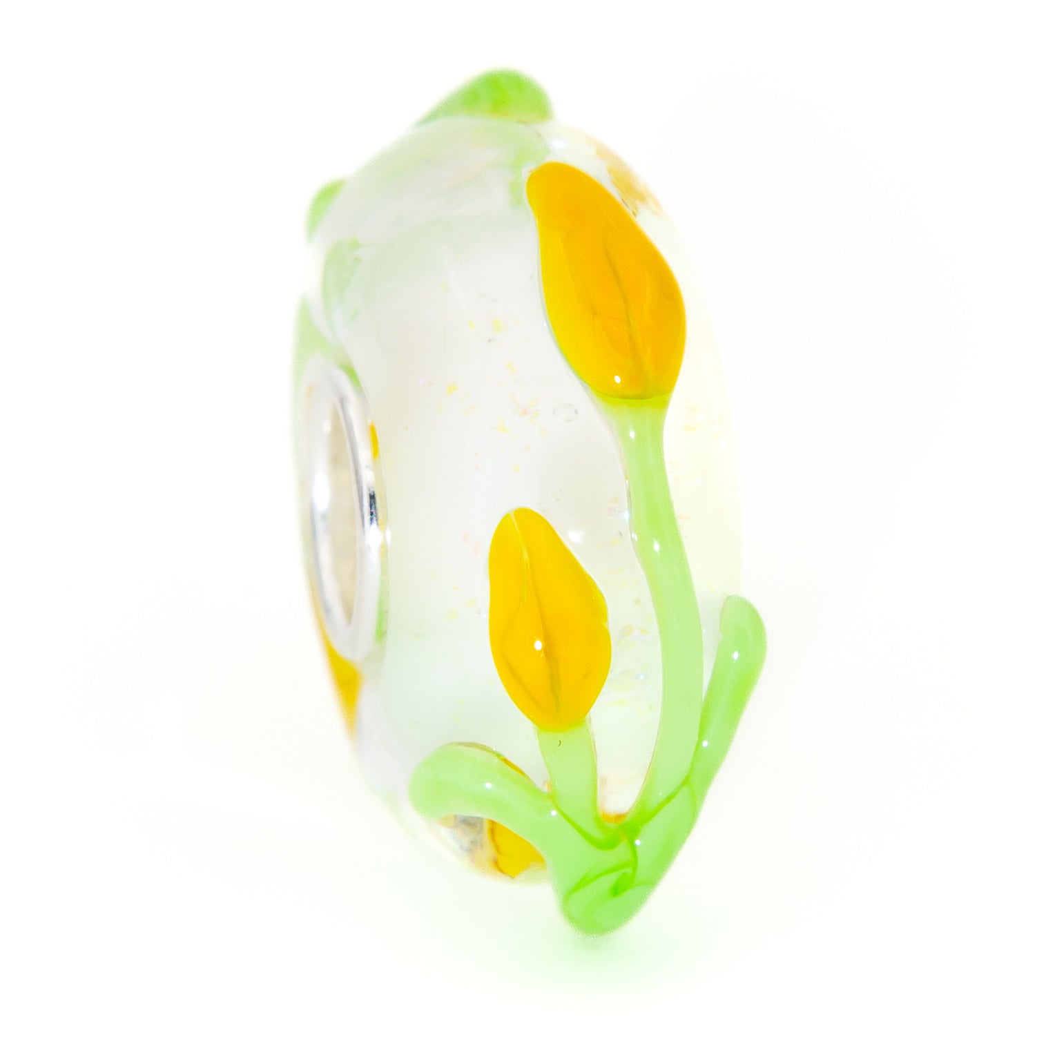 Yellow Tulips Snow Sparkle
