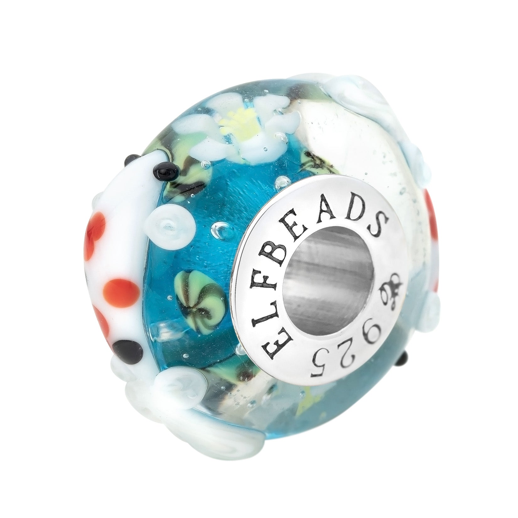 lily flower pandora charm Koi Flowerpond-Pure Lily Blossom